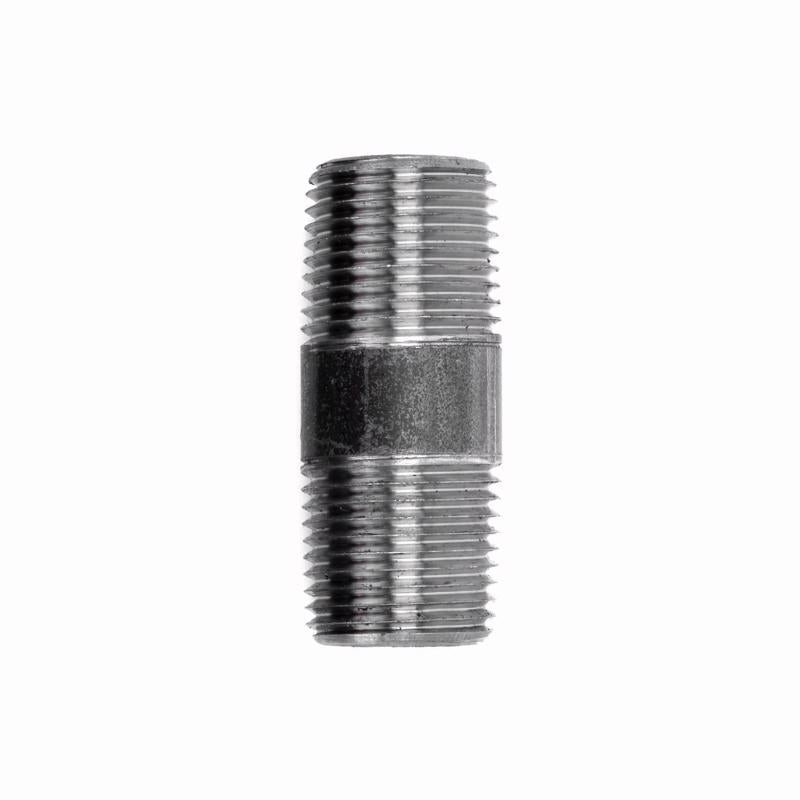 STZ Industries 1/8 in. MIP each X 1/8 in. D MIP Black Steel 2 in. L Nipple (Pack of 5)
