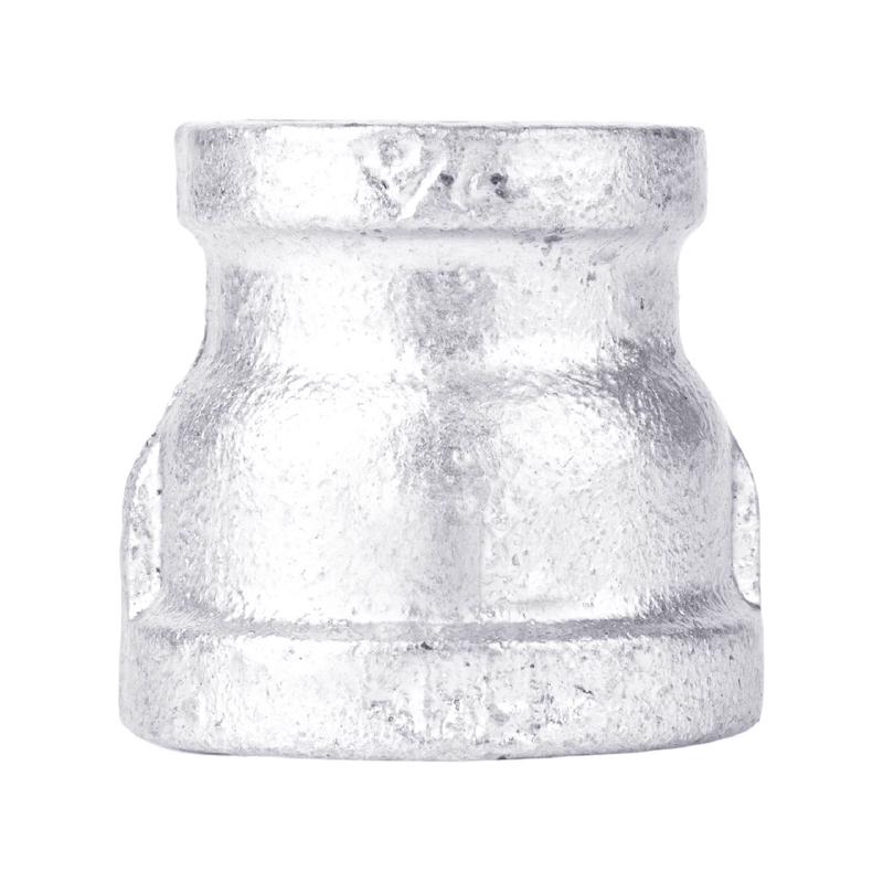 STZ Industries Acoplamiento reductor de hierro maleable galvanizado FIP 1-1/2 pulg. cada uno X FIP D 3/4 pulg.
