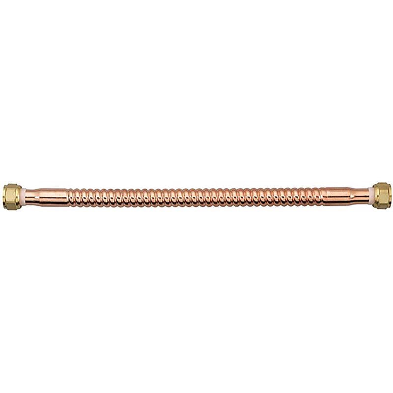 Homewerks 3/4 in. FIP in. X 3/4 in. D FIP 18 in. Copper Water Heater Supply Line