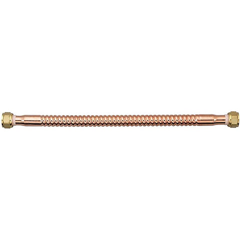 Homewerks 3/4 in. FIP in. X 3/4 in. D FIP 18 in. Copper Water Heater Supply Line