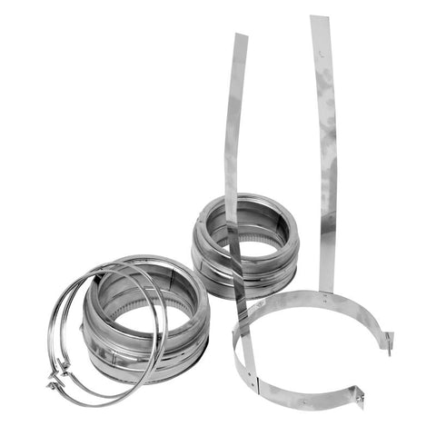 Selkirk 6 in. D X 6 in. D Adjustable 15 deg Stainless Steel Insulated Elbow Kit