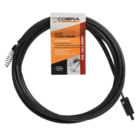 Power Snake 15 ft. L Snake Drain Auger