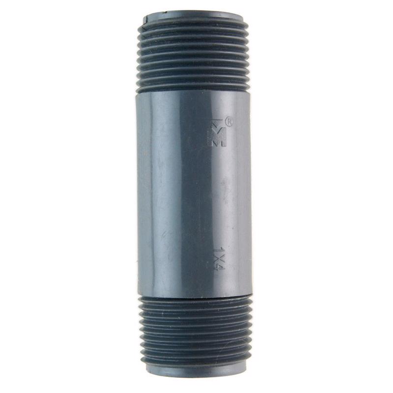 B&K Schedule 80 1 in. MIP X 1 in. D MIP PVC 4 in. Nipple 1 pk