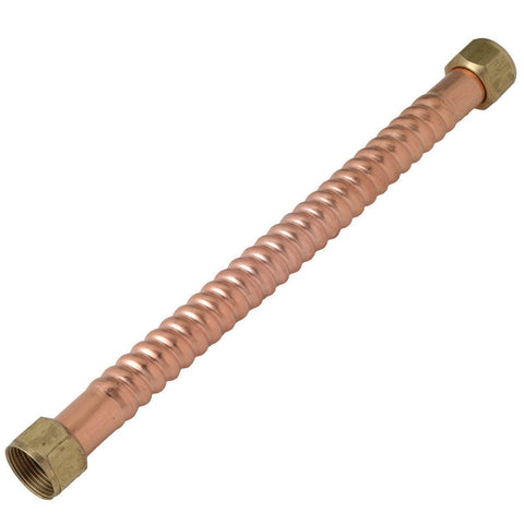 Homewerks 3/4 in. FIP in. X 3/4 in. D FIP 15 in. Copper Water Heater Supply Line