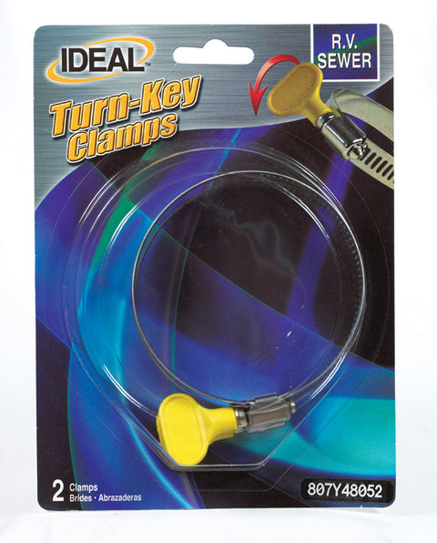 Ideal Tridon 2-1/2 in to 3-1/2 in. 48 Hose Clamp Stainless Steel Turn Key (Pack of 10)