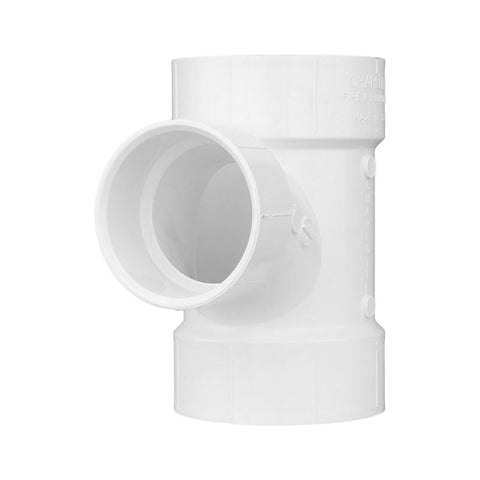 Charlotte Pipe Schedule 30 3 in. 3 in. D PVC Sanitary Tee 1 pk