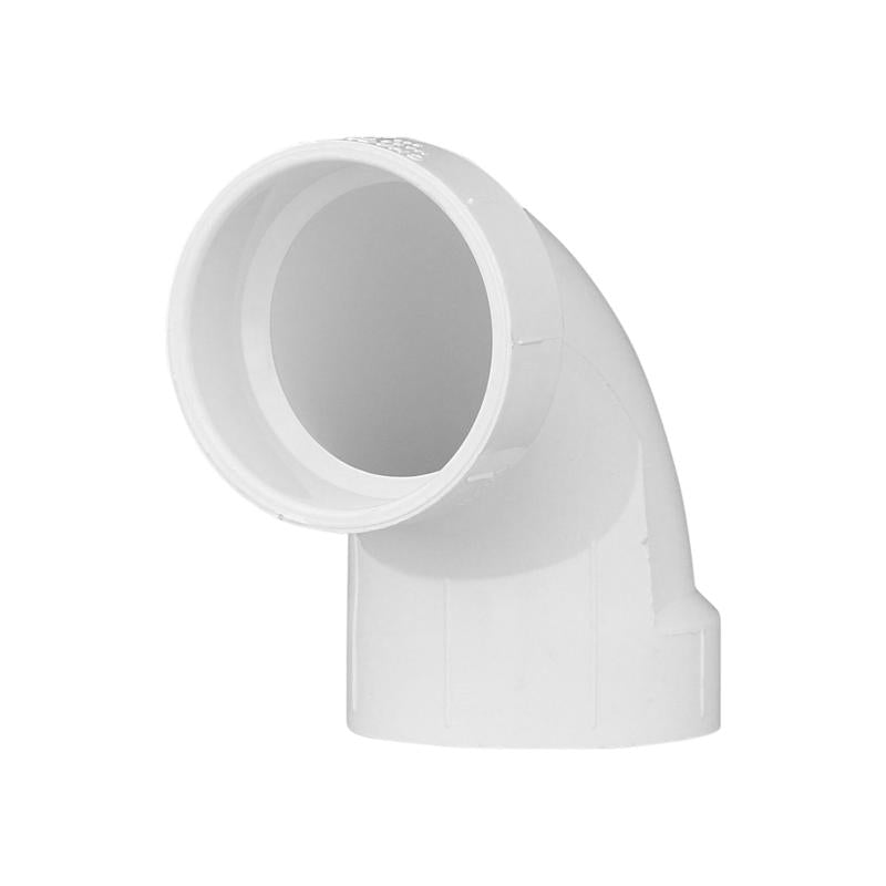 Charlotte Pipe Schedule 40 2 in. Hub X 2 in. D Hub PVC 90 Degree Elbow 1 pk