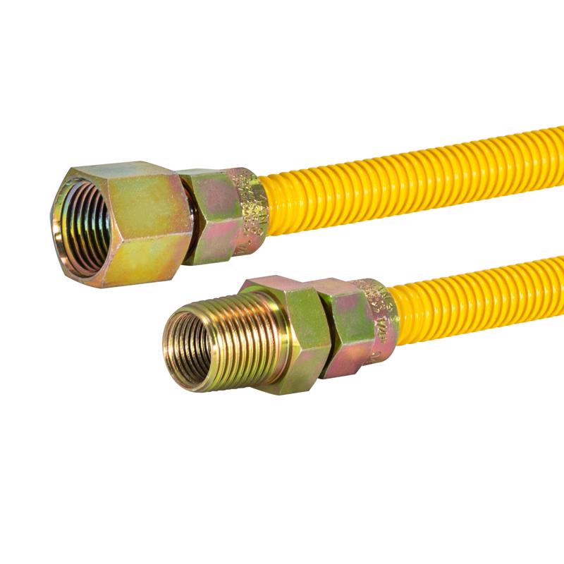 Eastman 1/2 in. FIP in. X 1/2 in. D MIP 48 in. Stainless Steel Gas Connector
