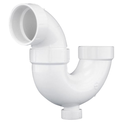 Charlotte Pipe Schedule 40 1-1/2 in. Hub X 1-1/2 in. D Hub PVC P-Trap with Clean Out 1 pk (Pack of 5)