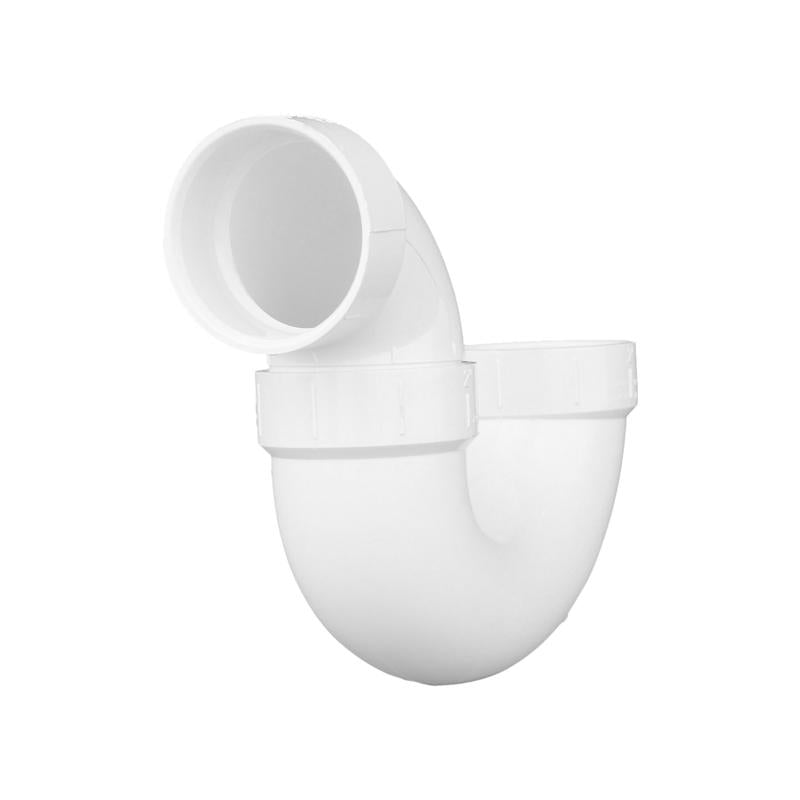 Charlotte Pipe Schedule 40 2 in. Hub X 2 in. D Hub PVC P-Trap 1 pk (Pack of 10)