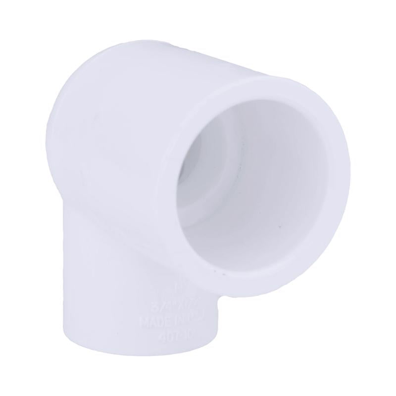 Charlotte Pipe Schedule 40 3/4 in. Slip X 1/2 in. D FPT PVC Elbow 1 pk (Pack of 25)