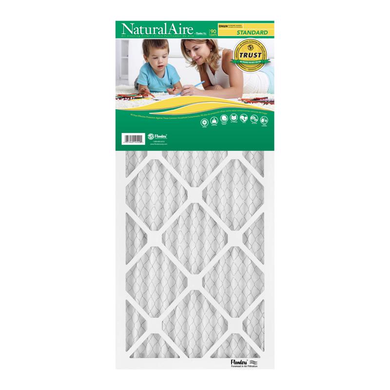 NaturalAire 14 in. W X 36 in. H X 1 in. Synthetic 8 MERV Pleated Air Filter 1 pk (Pack of 12)