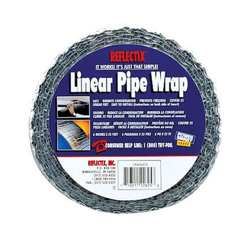 Reflectix 24.5 in. X 25 ft. L Aluminum Linear Pipe Wrap (Pack of 4)