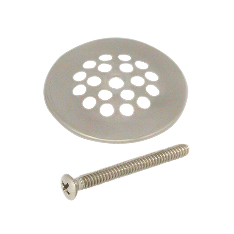 Danco 2-7/8 in. Brushed Nickel Metal Shower Drain Strainer