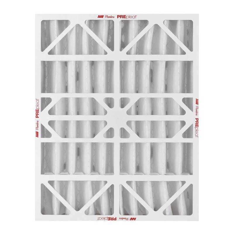 AAF Flanders Prepleat LPD SC M10 16 in. W X 20 in. H X 4 in. Synthetic 8 MERV Pleated Air Filter 1 p (Pack of 6)