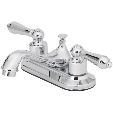Oakbrook Collection Chrome Traditional Two-Handle Bathroom Sink Faucet 4 in.