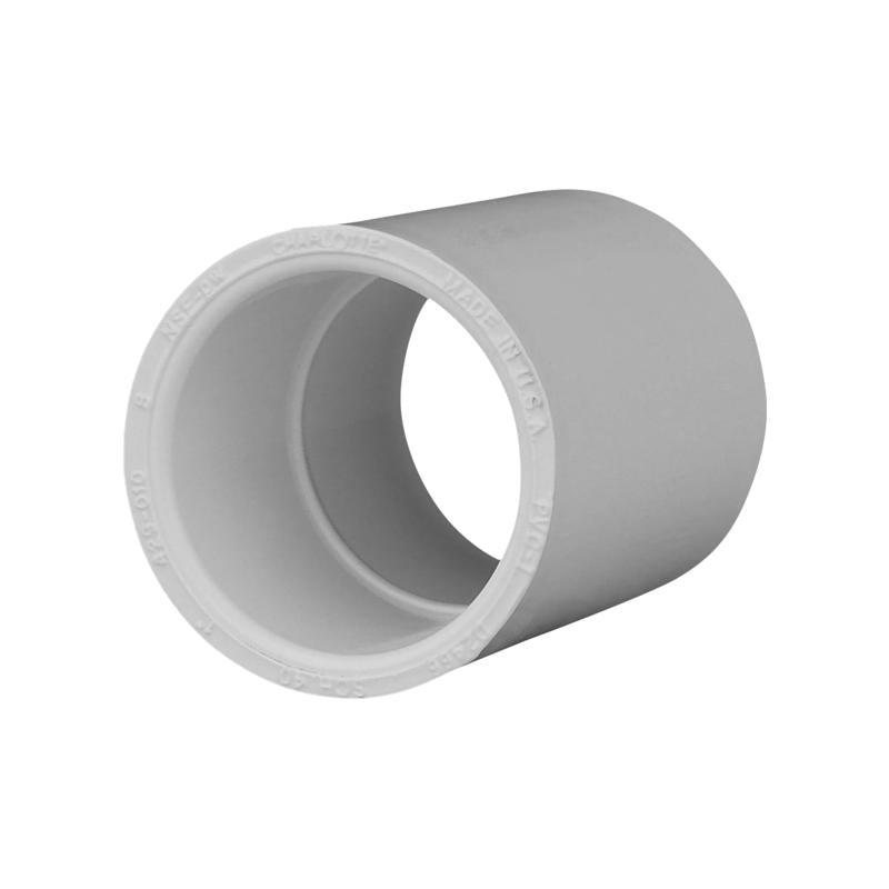 Charlotte Pipe Schedule 40 1 in. Slip X 1 in. D Slip PVC Coupling 1 pk (Pack of 25)