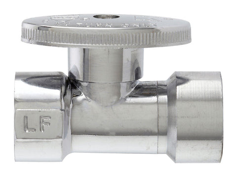 Keeney 1/2 in. FIP in. X 1/2 in. Brass Straight Stop Valve