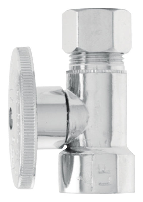 Keeney 1/2 in. FIP in. X 1/2 in. Brass Straight Stop Valve