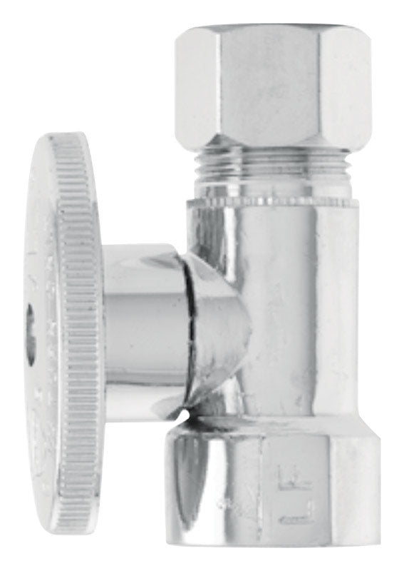Keeney 1/2 in. FIP in. X 1/2 in. Brass Straight Stop Valve