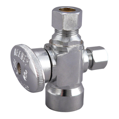 Keeney 1/2 in. FIP in. X 3/8 in. Brass Angle Stop Valve