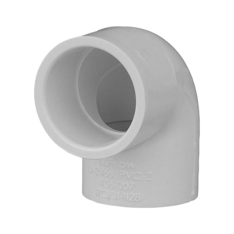 Charlotte Pipe Schedule 40 3/4 in. Slip X 3/4 in. D Slip PVC 90 Degree Elbow 1 pk (Pack of 25)