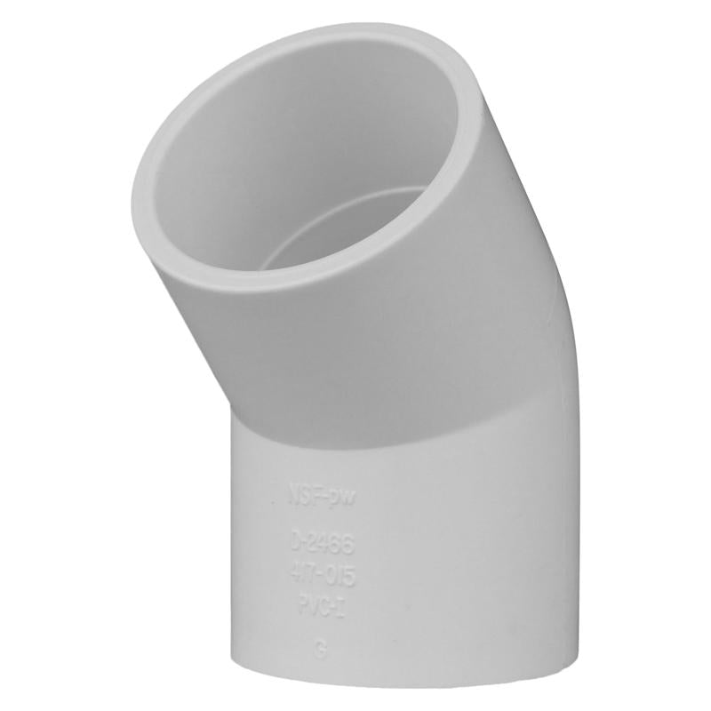 Charlotte Pipe Schedule 40 1-1/2 in. Slip X 1-1/2 in. D Slip PVC Elbow 1 pk (Pack of 25)