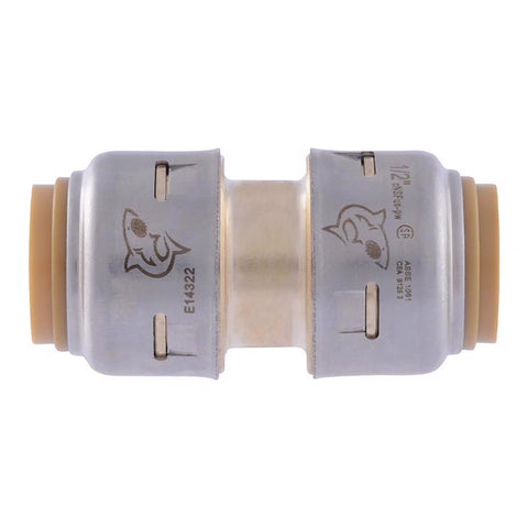 SharkBite Push to Connect 1/2 in. PTC each X 1/2 in. D Brass Coupling