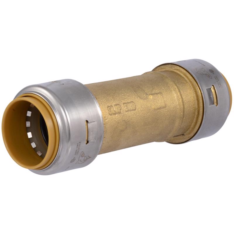 SharkBite Push to Connect 1 in. PTC each X 1 in. D PTC each Brass Slip Coupling