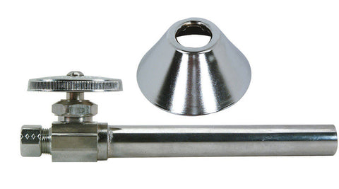 BrassCraft 1/2 in. FPT X 3/8 in. MPT Brass Angle Stop Valve
