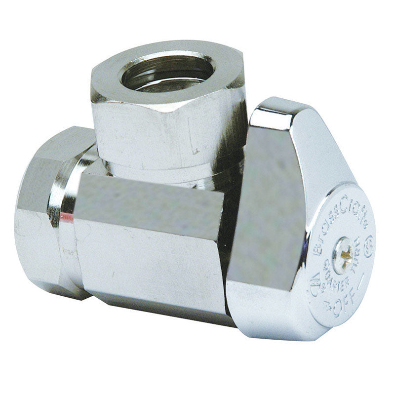 BrassCraft 1/2 in. FPT X 1/2 in. MPT Brass Angle Stop Valve