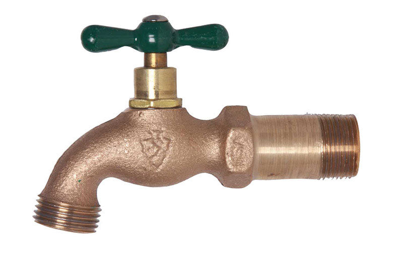 Arrowhead 1/2 in. MIP X 3/4 in. MHT Brass Hose Bibb