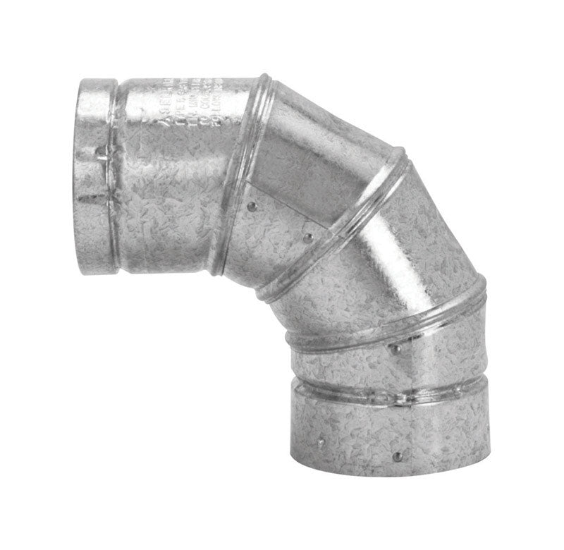 Selkirk 4 in. D X 4 in. D Adjustable 90 deg Aluminum Stove Pipe Elbow (Pack of 2)