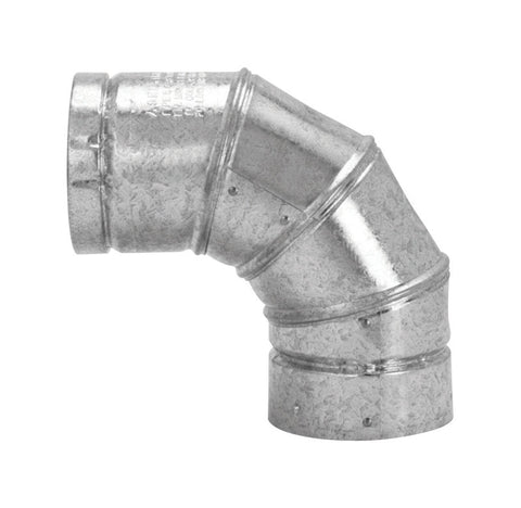 Selkirk 4 in. D X 4 in. D Adjustable 90 deg Aluminum Stove Pipe Elbow (Pack of 2)