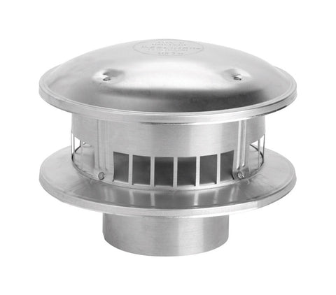 Selkirk 4 in. D Aluminum Stove Pipe Metalbestos Top (Pack of 6)