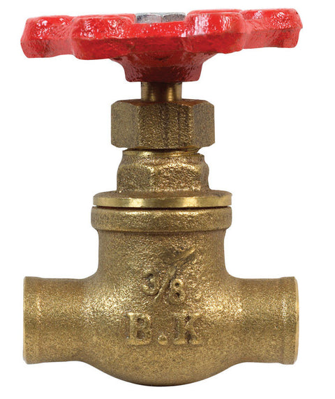 BK Products ProLine Series 3/8 in. FIP Brass Gate Valve