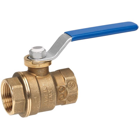 Homewerks 3/4 in. Brass FIP Ball Valve Full Port Quarter-Turn Lever For Water/Oil/Gas (Pack of 5)
