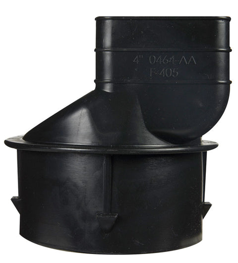 Advanced Drainage Systems 3-1/4 in. Snap X 2-1/2 in. D Barb Polyethylene 4 in. Downspout Adapter 1 p