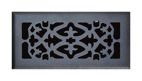Tru Aire 4 in. H X 12 in. W 1-Way Matte Black Steel Floor Diffuser