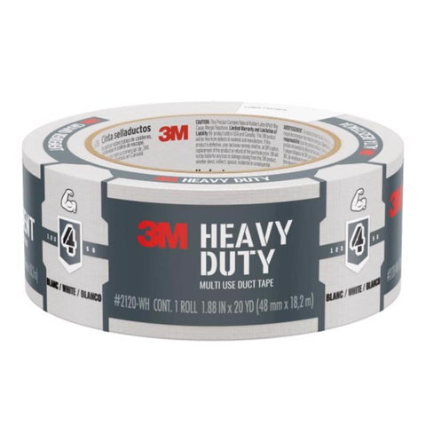 3M Scotch 1.88 in. W X 20 yd L White Solid Duct Tape