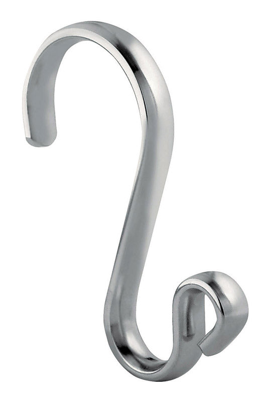 iDesign Chrome Silver Metal Shower Curtain Rings 12 pk (Pack of 4)