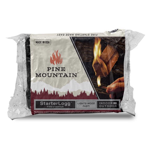Pine Mountain Starter Logg Pine Sawdust Fire Starter 30 min 4 pk (Pack of 12)