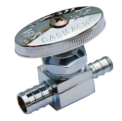 SharkBite 1/2 in. PEX Barb X 3/8 in. Brass Stop Valve