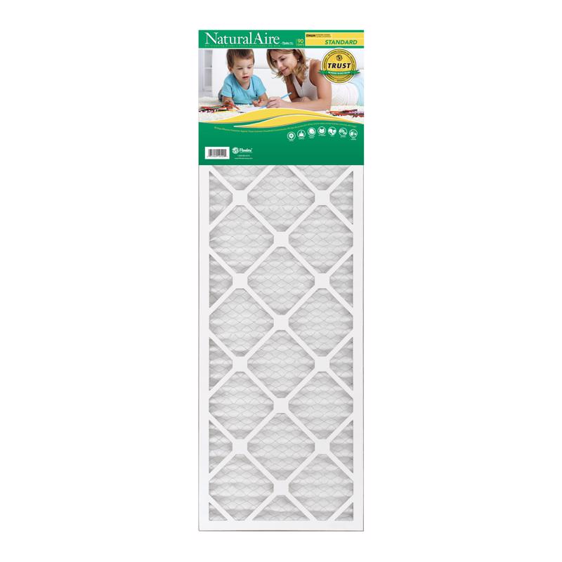 NaturalAire 12 in. W X 36 in. H X 1 in. Synthetic 8 MERV Pleated Air Filter 1 pk (Pack of 12)
