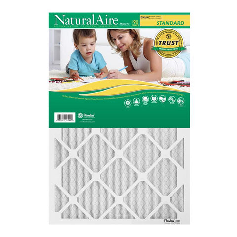 NaturalAire 17-1/2 in. W X 29-1/2 in. H X 1 in. Synthetic 8 MERV Pleated Air Filter 1 pk (Pack of 12)