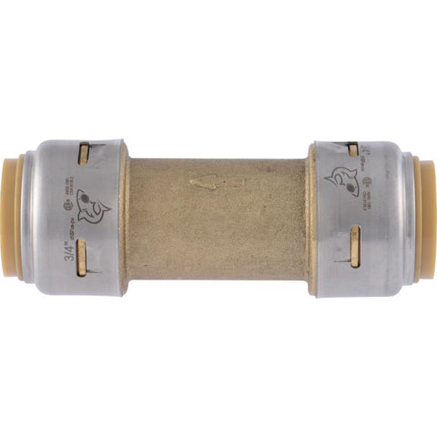SharkBite 3/4 in. D X 3/4 in. D Brass Spring Loaded Check Valve