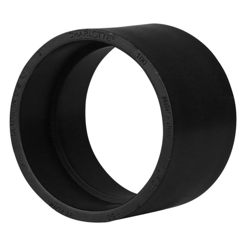Charlotte Pipe 2 in. Hub X 2 in. D Hub ABS Coupling