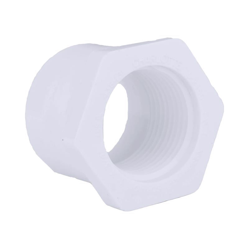 Charlotte Pipe Schedule 40 1 in. Spigot X 3/4 in. D FPT PVC Reducing Bushing 1 pk (Pack of 25)