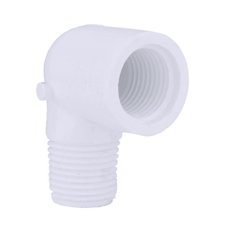 Charlotte Pipe Schedule 40 1/2 in. MPT X 1/2 in. D MPT PVC Street Elbow 1 pk (Pack of 25)