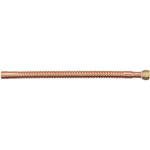 Homewerks 3/4 in. FIP in-lb X 3/4 in. D Sweat 12 in. Copper Water Heater Supply Line